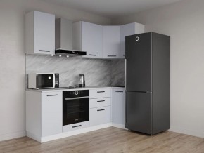 Кухонный гарнитур угловой Смоки 2200*1000 (Стол. 38 мм) в Новом Уренгое - novyy-urengoy.mebel24.online | фото