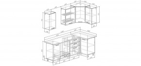 Кухонный гарнитур Умбра 2200*1000 (Стол. 38мм) в Новом Уренгое - novyy-urengoy.mebel24.online | фото 2