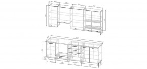Кухонный гарнитур Умбра 2400 h950 (Стол. 26мм) в Новом Уренгое - novyy-urengoy.mebel24.online | фото 2