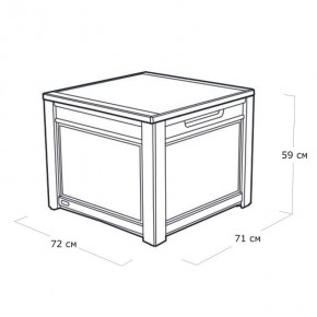 Квадратный сундук Cube Rattan 208 л в Новом Уренгое - novyy-urengoy.mebel24.online | фото 5