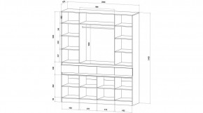 ЛЕНОРА Спальный гарнитур (модульный) графит в Новом Уренгое - novyy-urengoy.mebel24.online | фото 9