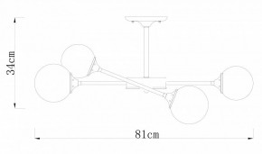 Люстра на штанге Arte Lamp Marco A2703PL-6SG в Новом Уренгое - novyy-urengoy.mebel24.online | фото 2
