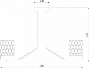 Люстра на штанге Eurosvet Calle 60127/6 латунь в Новом Уренгое - novyy-urengoy.mebel24.online | фото 4