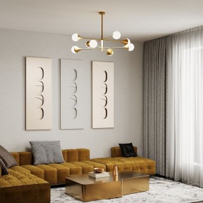 Люстра на штанге Eurosvet Calyx 60168/8 латунь в Новом Уренгое - novyy-urengoy.mebel24.online | фото 4