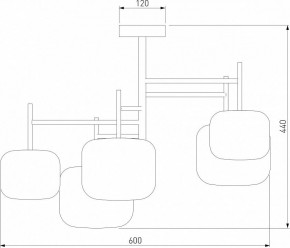 Люстра на штанге Eurosvet Jar 70128/5 хром в Новом Уренгое - novyy-urengoy.mebel24.online | фото 4