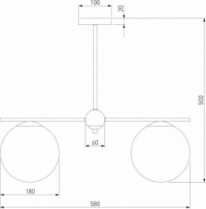Люстра на штанге Eurosvet Marbella 60147/3 черный в Новом Уренгое - novyy-urengoy.mebel24.online | фото 3