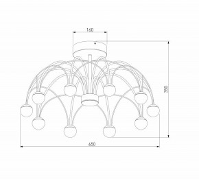 Люстра на штанге Eurosvet Ragno 90035/10 LED черный в Новом Уренгое - novyy-urengoy.mebel24.online | фото 4