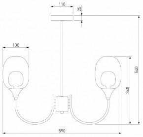 Люстра на штанге Eurosvet Spritz 70217/6 латунь в Новом Уренгое - novyy-urengoy.mebel24.online | фото 5