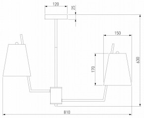 Люстра на штанге Eurosvet Topanga 60173/8 латунь в Новом Уренгое - novyy-urengoy.mebel24.online | фото 4