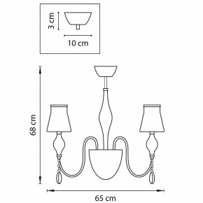 Люстра на штанге Lightstar Escica 806050 в Новом Уренгое - novyy-urengoy.mebel24.online | фото 6