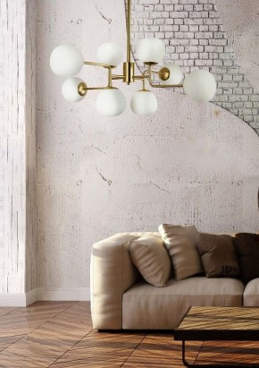 Люстра на штанге Maytoni Erich MOD221-PL-08-G в Новом Уренгое - novyy-urengoy.mebel24.online | фото 5