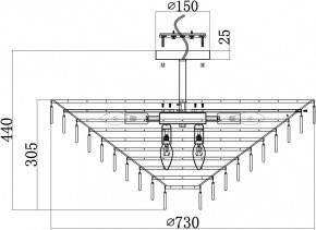 Люстра на штанге Maytoni Mazzo MOD130CL-14G в Новом Уренгое - novyy-urengoy.mebel24.online | фото 4