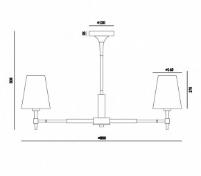Люстра на штанге Maytoni Zaragoza H001CL-07BS в Новом Уренгое - novyy-urengoy.mebel24.online | фото 4