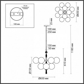 Люстра на штанге Odeon Light Palle 5405/12 в Новом Уренгое - novyy-urengoy.mebel24.online | фото 4