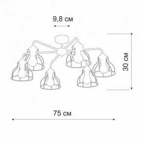 Люстра на штанге Vitaluce V3102 V3102-0/6PL в Новом Уренгое - novyy-urengoy.mebel24.online | фото 2