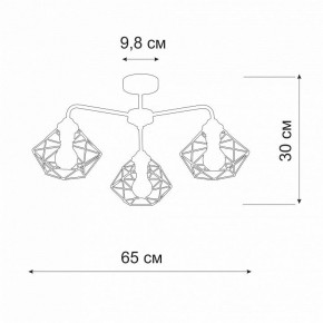 Люстра на штанге Vitaluce V4258 V4258-0/3PL в Новом Уренгое - novyy-urengoy.mebel24.online | фото 2