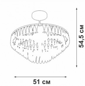 Люстра на штанге Vitaluce V5352 V5352-1/5PL в Новом Уренгое - novyy-urengoy.mebel24.online | фото
