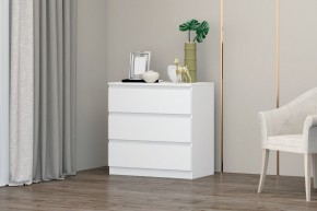МС "Хилтон" Комод №2 800 (3 ящ.) белый текстурный в Новом Уренгое - novyy-urengoy.mebel24.online | фото