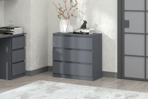 МС "Хилтон" Комод №2 800 (3 ящ.) графит в Новом Уренгое - novyy-urengoy.mebel24.online | фото