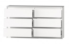 МС "Хилтон" Комод №5 1400 (6 ящ.) белый текстурный в Новом Уренгое - novyy-urengoy.mebel24.online | фото 3