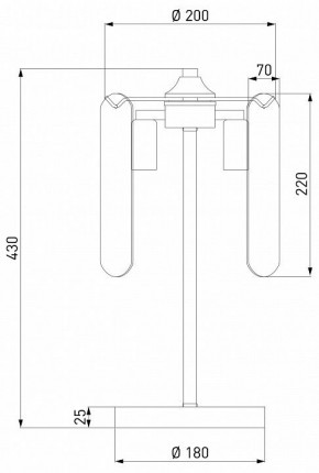 Настольная лампа декоративная Eurosvet Claire 01170/3 золото в Новом Уренгое - novyy-urengoy.mebel24.online | фото 3