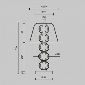 Настольная лампа декоративная Maytoni Amulet MOD555TL-L8G3K в Новом Уренгое - novyy-urengoy.mebel24.online | фото 4