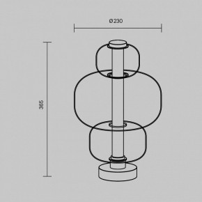 Настольная лампа декоративная Maytoni Atmos MOD364TL-L15B3K в Новом Уренгое - novyy-urengoy.mebel24.online | фото 5