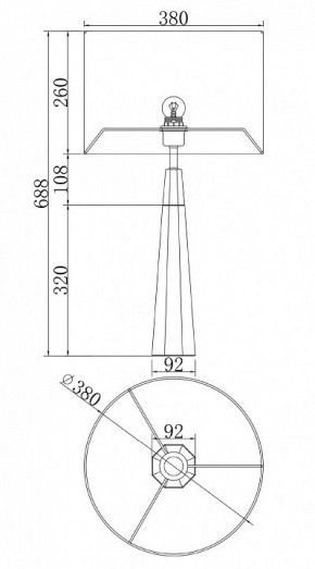 Настольная лампа декоративная Maytoni Bianco Z030TL-01BS2 в Новом Уренгое - novyy-urengoy.mebel24.online | фото 3