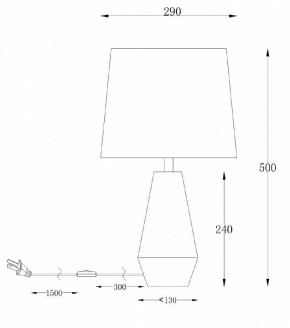 Настольная лампа декоративная Maytoni Calvin Table Z181-TL-01-B в Новом Уренгое - novyy-urengoy.mebel24.online | фото 2