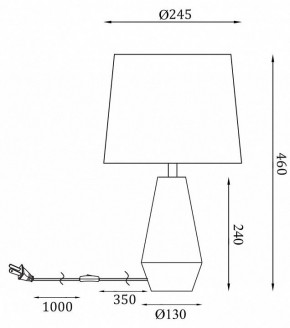 Настольная лампа декоративная Maytoni Calvin Table Z181-TL-01-W в Новом Уренгое - novyy-urengoy.mebel24.online | фото 2