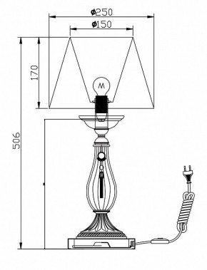 Настольная лампа декоративная Maytoni Demitas RC024-TL-01-R в Новом Уренгое - novyy-urengoy.mebel24.online | фото 3