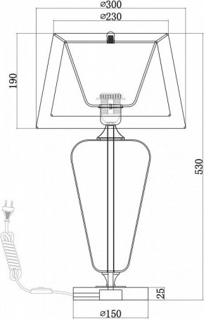 Настольная лампа декоративная Maytoni Verre Z005TL-01CH в Новом Уренгое - novyy-urengoy.mebel24.online | фото 4