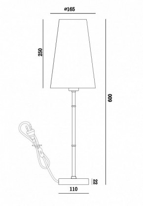 Настольная лампа декоративная Maytoni Zaragoza H001TL-01BS в Новом Уренгое - novyy-urengoy.mebel24.online | фото 4