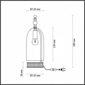Настольная лампа декоративная Odeon Light Bell 4892/1T в Новом Уренгое - novyy-urengoy.mebel24.online | фото 6