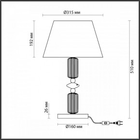 Настольная лампа декоративная Odeon Light Candy 4861/1TA в Новом Уренгое - novyy-urengoy.mebel24.online | фото 4