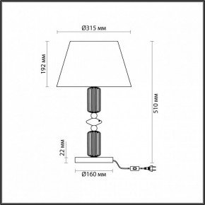 Настольная лампа декоративная Odeon Light Candy 4861/1TC в Новом Уренгое - novyy-urengoy.mebel24.online | фото 5