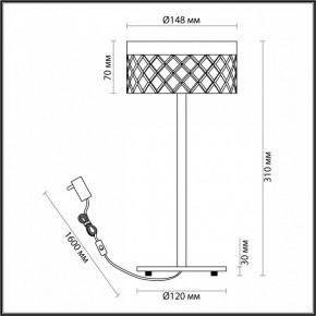 Настольная лампа декоративная Odeon Light Fivre 5032/7TL в Новом Уренгое - novyy-urengoy.mebel24.online | фото 5