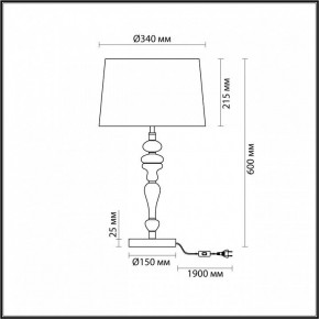 Настольная лампа декоративная Odeon Light Homi 5040/1T в Новом Уренгое - novyy-urengoy.mebel24.online | фото 4