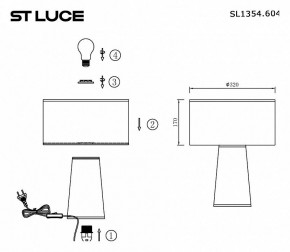 Настольная лампа декоративная ST-Luce Jackie SL1354.604.01 в Новом Уренгое - novyy-urengoy.mebel24.online | фото 5