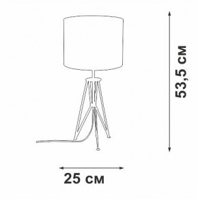 Настольная лампа декоративная Vitaluce V2834 V2834-1/1L в Новом Уренгое - novyy-urengoy.mebel24.online | фото 2
