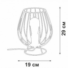 Настольная лампа декоративная Vitaluce V4296 V4296-0/1L в Новом Уренгое - novyy-urengoy.mebel24.online | фото 3
