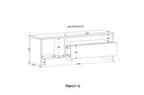 НЕКСТ - 4 Тумба ТВ в Новом Уренгое - novyy-urengoy.mebel24.online | фото 2