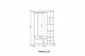 НИКОЛЬ 23 шкаф 3-х створчатый в Новом Уренгое - novyy-urengoy.mebel24.online | фото 2