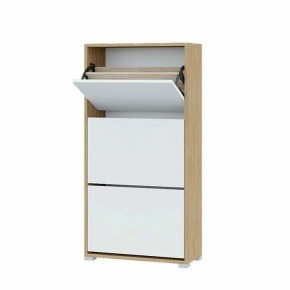 Обувница XL Домино (Крафт золотой/Белый) в Новом Уренгое - novyy-urengoy.mebel24.online | фото