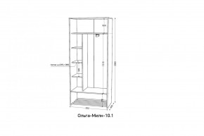 ОЛЬГА-МИЛК 10.1 Шкаф-купе без зеркала в Новом Уренгое - novyy-urengoy.mebel24.online | фото 2