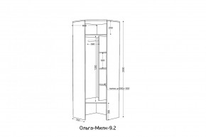 ОЛЬГА-МИЛК 9.2 Шкаф угловой с зеркалом в Новом Уренгое - novyy-urengoy.mebel24.online | фото 2