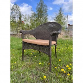 Плетеное кресло LV-140B-Brown с подушкой в комплекте в Новом Уренгое - novyy-urengoy.mebel24.online | фото 2