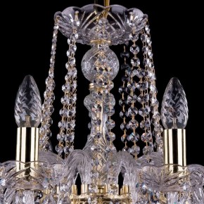 Подвесная люстра Bohemia Ivele Crystal 1402 1402/10/240/G/Leafs в Новом Уренгое - novyy-urengoy.mebel24.online | фото 4