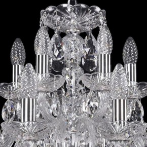 Подвесная люстра Bohemia Ivele Crystal 1402 1402/12+6/240/Ni в Новом Уренгое - novyy-urengoy.mebel24.online | фото 4