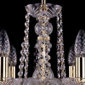 Подвесная люстра Bohemia Ivele Crystal 1402 1402/6/160/G/Leafs в Новом Уренгое - novyy-urengoy.mebel24.online | фото 4
